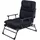 INDA-EXCLUSIV Doppelliege 2 in 1 Gartenliege 59 x 59 x 22 cm Schwarz