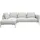 Livetastic Eckcouch Webstoff 5-Sitzer Dunkelgrau