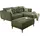 Jockenhöfer Hocker Salo 114 x 46 x 81 cm Dunkelgrün