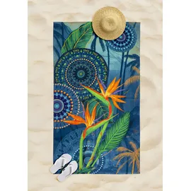 HIP Novia Strandtuch 100 x 180 cm blau