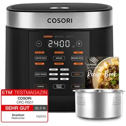 COSORI 5.0-Liter Rice Cooker schwarz