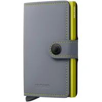 Secrid Miniwallet Unisex Geldbörse grau-lime