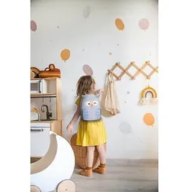 Eberhard Faber Kindergartenrucksack Mini Kids Eule Kunstfaser lila/beige