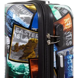 warenhandel könig Hartschalen Trolley Tourist Attractions 4-Rollen Cabin 67 cm / 66 l bunt