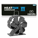 MAVURA Kaminventilator HEATFAN Ofenventilator Kaminofen Ventilator Stromloser Lüfter, Gebläse 6-Flügel