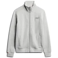 Superdry Essential Logo Reißverschlusspullover - Varsity Grey Grindle -