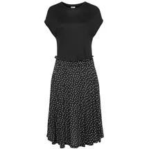 Beachtime Jerseykleid Schwarz Gepunktet 44