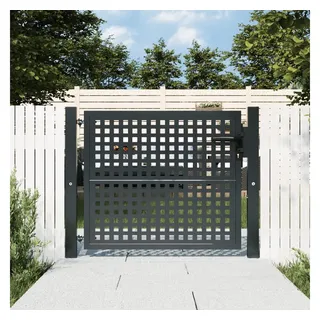 vidaXL Gartentor Anthrazit 105x125 cm Stahl