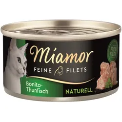 Katzen - Nassfutter MIAMOR Adult Feine Filets Naturell Bonito - Thunfisch