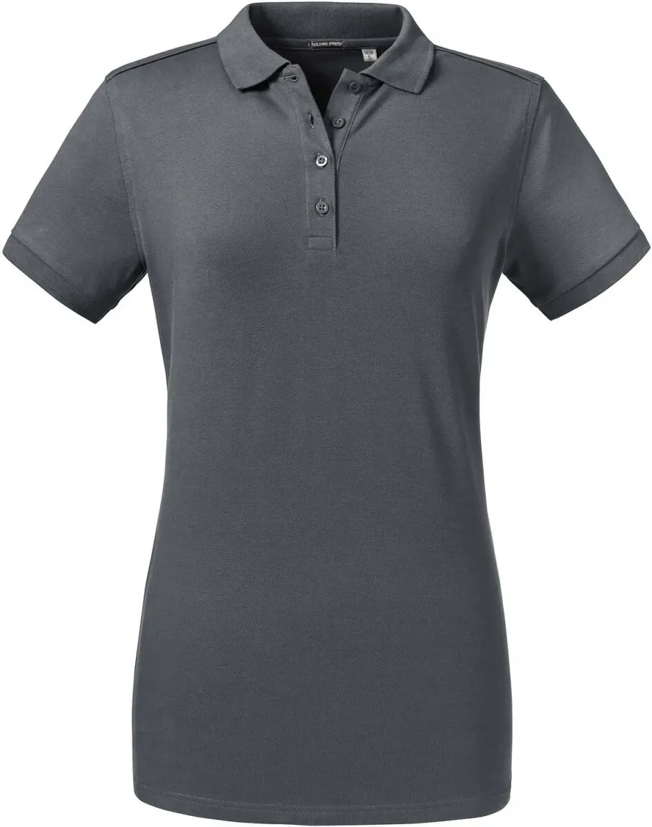 Russell Damen Piqué Stretch Polo R-567F-0 convoy grey (solid) M