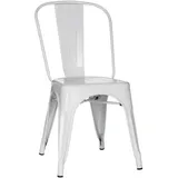 Mid.you Stuhl, Weiß, Metall, konisch, 44x84x54 cm, stapelbar, Esszimmer, Stühle, Esszimmerstühle, Vierfußstühle