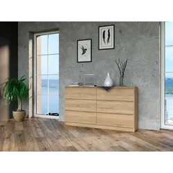 ibonto Kommode Multifunktionales Sideboard für Wohnzimmer, Schlafzimmer Kommode