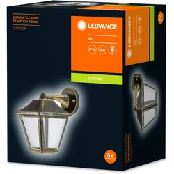 Ledvance ENDURA CLASSIC Tradition, Wandbeleuchtung für den Außenbereich, Schwarz