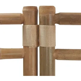 vidaXL Paravent Faltbar 240 cm Bambus und Canvas
