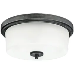 Westinghouse Deckenleuchte Cedric Aluminium gealtert mit 2 Lampen