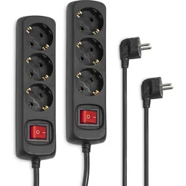 Hama Mehrfachsteckdose 1,40 m Schwarz 2 St.