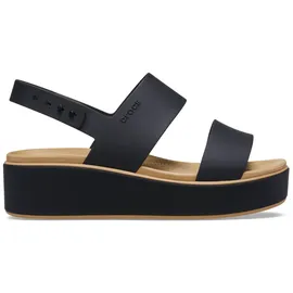 Crocs Brooklyn Matte Wrap Low Wedge Damen Black/Cashew 38