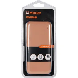 Powerbank, 10.000 MAH Rosa