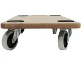 Baumarktplus 2er Set Transportroller SOFT WHEEL indoor MDF Platte 200 kg