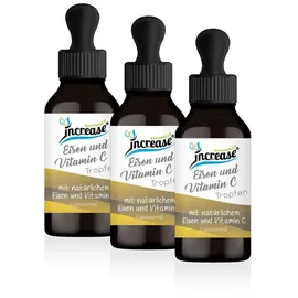 Increase Liposomale Eisen und Vitamin C Tropfen 180 ml