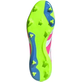 adidas Predator League Laceless MG/FG Herren Cloud White/Lucid Pink/Lucid Lemon 43 1/3
