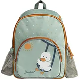 Sterntaler Kinderrucksack mit Motiv Ente Edda in steingrün, 5L