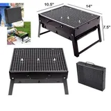 Holzkohlegrill GO2CAMPS klappbar 35x27 cm Edelstahl Camping Picknick Grill
