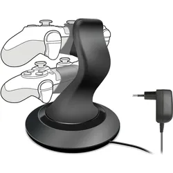 SPEEDLINK TWINDOCK Charging System with A/C Adapter - for PS4, black
