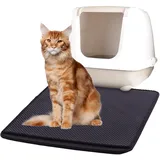 Karlie Flamingo Vorleger für Katzentoiletten Matz Schwarz, 70x60cm