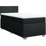 vidaXL Boxspringbett 100 x 200 cm Schwarz
