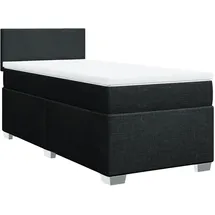 vidaXL Boxspringbett 100 x 200 cm Schwarz