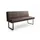 KAWOLA Sitzbank ELEEN Leder Dunkelbraun 163 x 85 x 69 cm