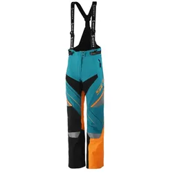 SCOTT Shell Pro Damen Moto-Cross Latz-Hose Motorsport-Kleidung wasserdichte Softshell-Hose 245006 5735 Blau/Orange - XS