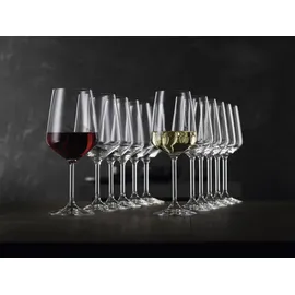 Spiegelau - Nachtmann, 12-teiliges Stielgläser-Set, Kristallglas, Rotweingläser 630 ml und Weißweingläser 440 ml, Style, 4670194