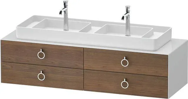 Duravit White Tulip Waschtischunterbau 1600 x 550mm - Weiß Hochglanz