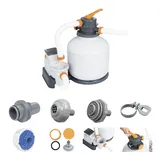 BESTWAY Flowclear Sandfilterpumpe mit Zeitschaltuhr 5,678 l/h 230 W (2022)