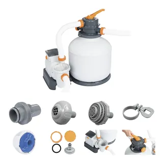 BESTWAY Flowclear Sandfilterpumpe mit Zeitschaltuhr 5,678 l/h 230 W (2022)
