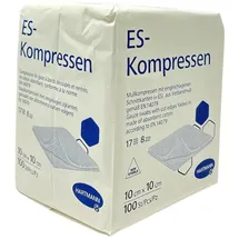 Hartmann ES Mullkompressen, unsteril, 10 x 10 cm, 17-fädig, 8-fach 100 Stück