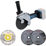 Bosch Professional GWS 18V-180 P BITURBO Akku-Winkelschleifer solo inkl. Zubehör (06019H6L01)