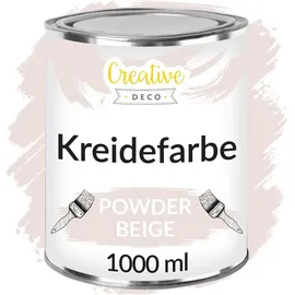 Creative Deco Kreidefarbe Beige 1 l