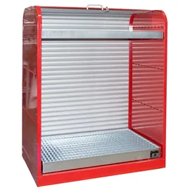 Bauer Rollladenschrank Stahlblech 73 Liter Feuerrot