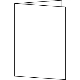 Sigel Faltkarten weiß DIN A6 weiß, 50 St.