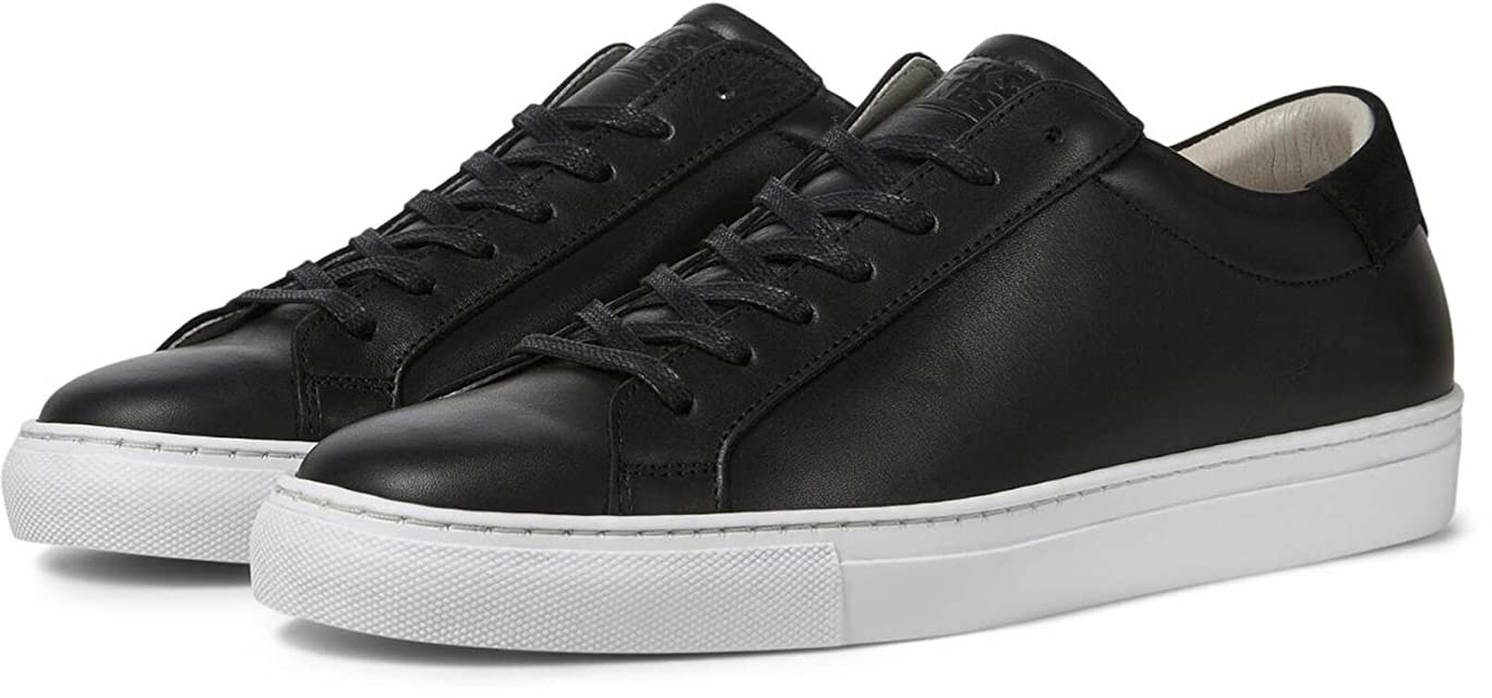 JACK&JONES Herren Jfwcorey Leather Noos Sneaker, Black, 41 EU