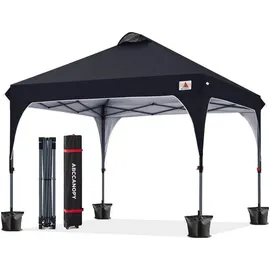 luxuskollektion Faltpavillon 3 x 3 m Schwarz