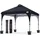 luxuskollektion Faltpavillon 3 x 3 m Schwarz