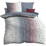 Traumschlaf Traumschlaf, Bettwäsche, Oxygen blau 155x220 cm + 80x80 cm) - rot;grau;blau