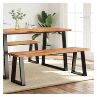 VidaXL Bank Baumkante 140 cm Massivholz Akazie