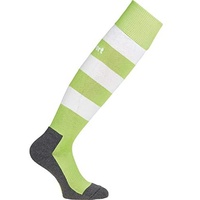 Uhlsport Team Pro Essential Stripe Socken, Flash Grün/Weiß, 41-44,