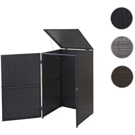 MCW Mülltonnenverkleidung 65 x 110 x 66 cm schwarz