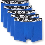 Head Herren Boxershorts, 5er Pack - Basic Boxer Trunks ECOM, Stretch Cotton Blau S